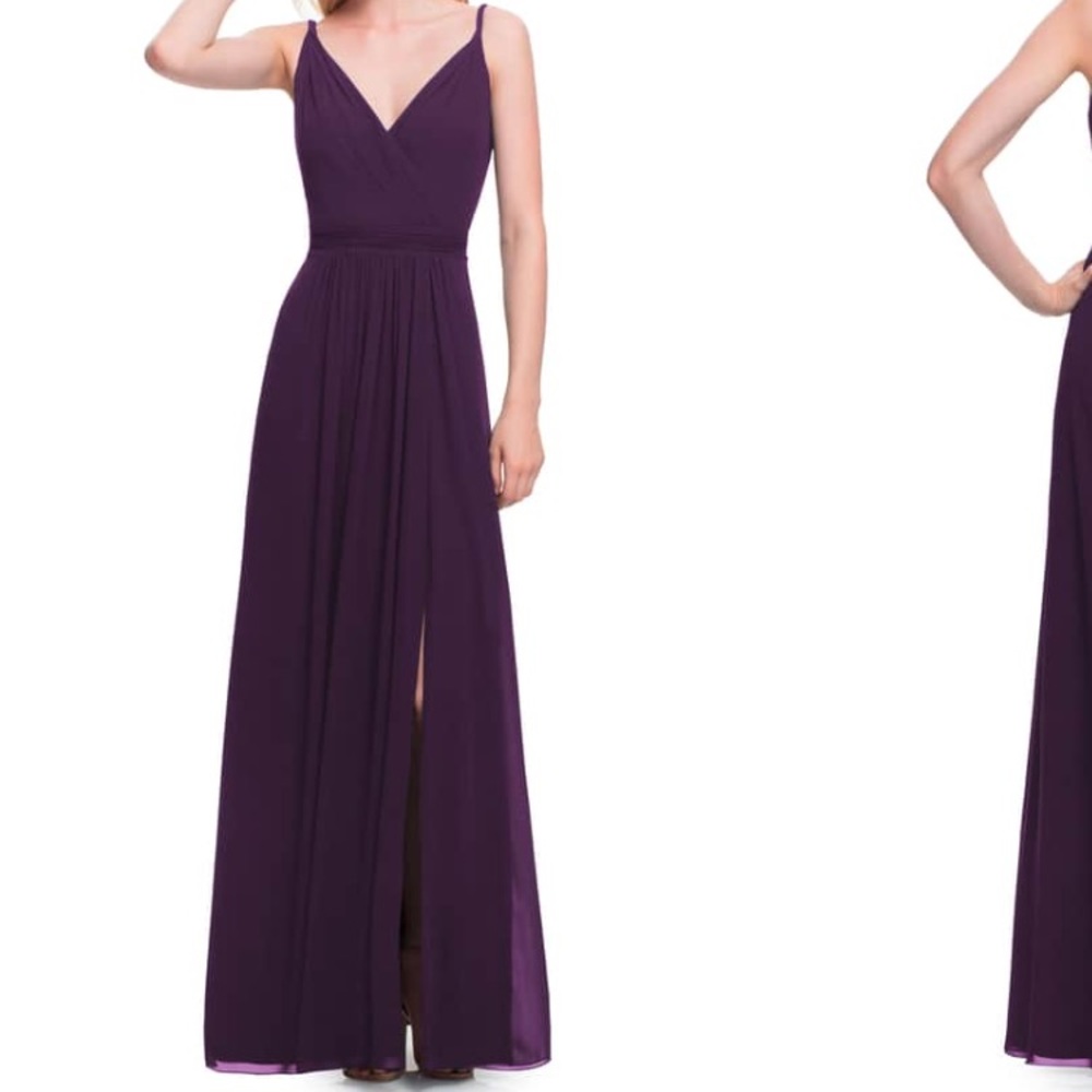 Bill Levkoff Chiffon Gown- Plum (size 8)